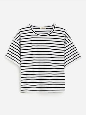 NWT Madewell Striped Crewneck Tee Size Medium